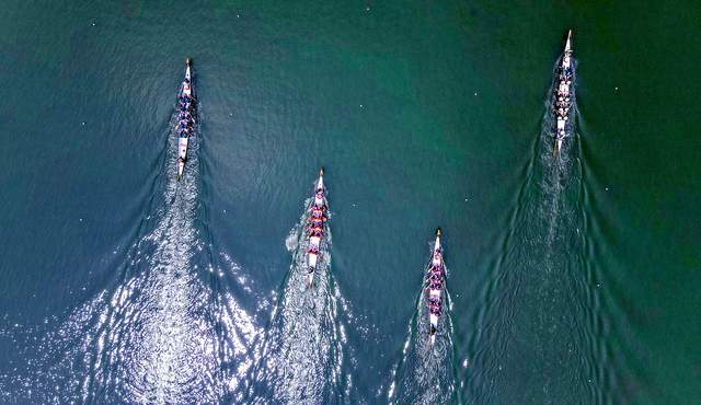 杭州湘湖龙舟赛圆满落幕，端午市集与水上运动嗨翻天！